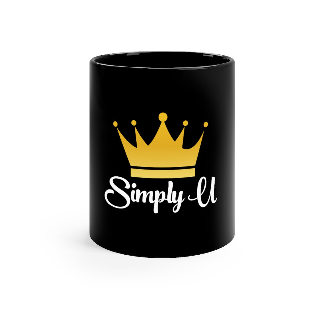 "Simply U" Black mug 11oz