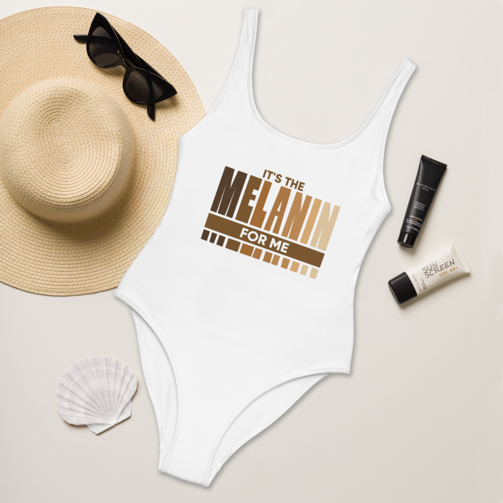 "It's The Melanin For Me" One-Piece Swimsuit