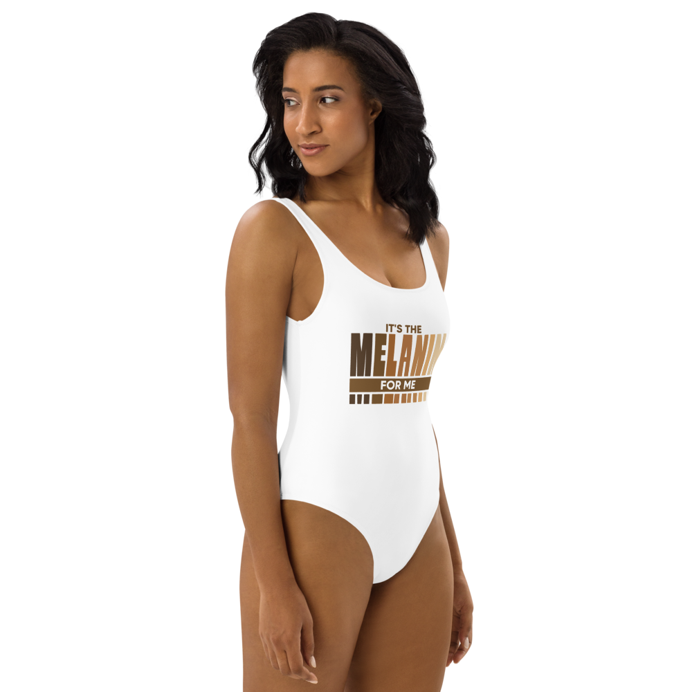 "It's The Melanin For Me" One-Piece Swimsuit