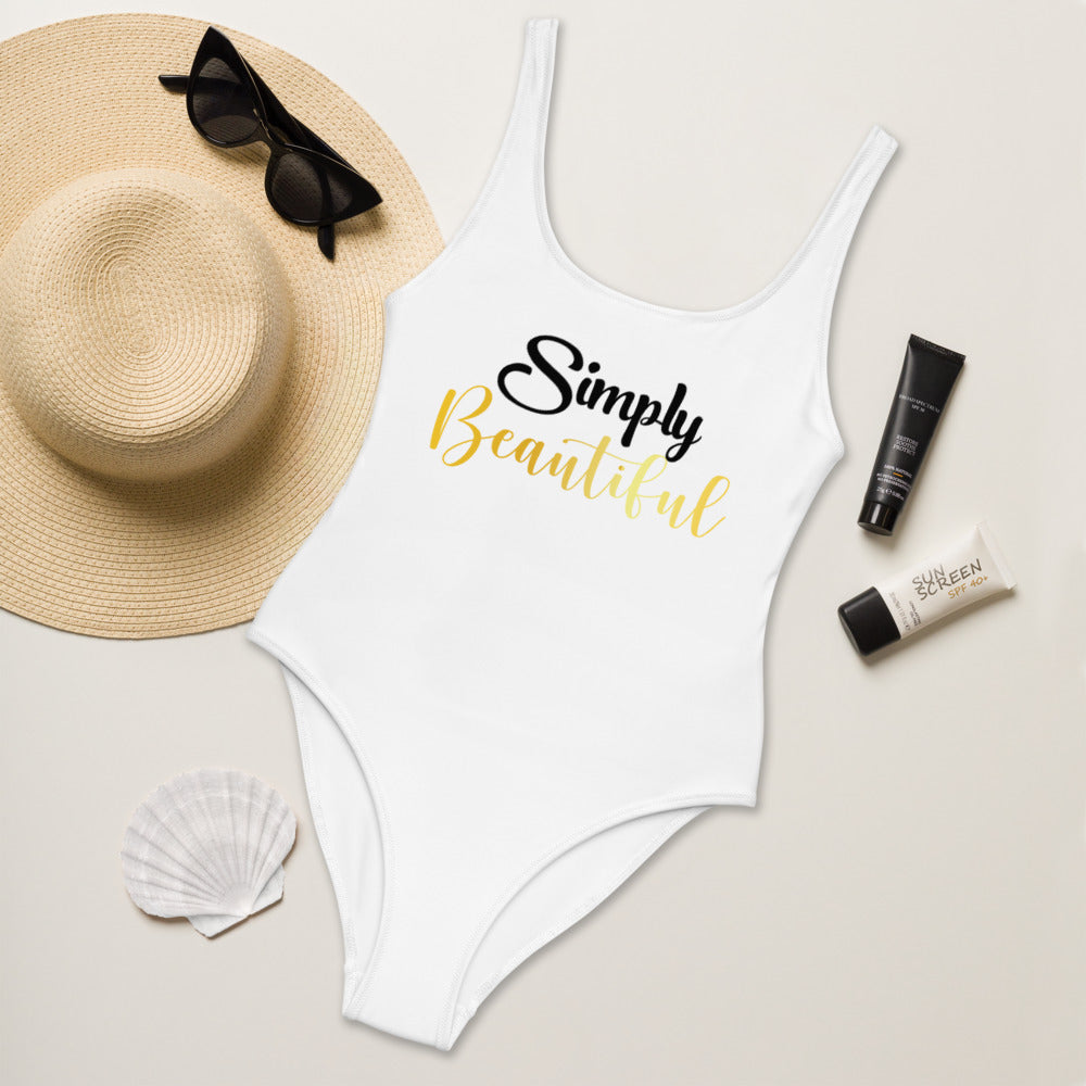 "Simply Beautiful" One-Piece Swimsuit